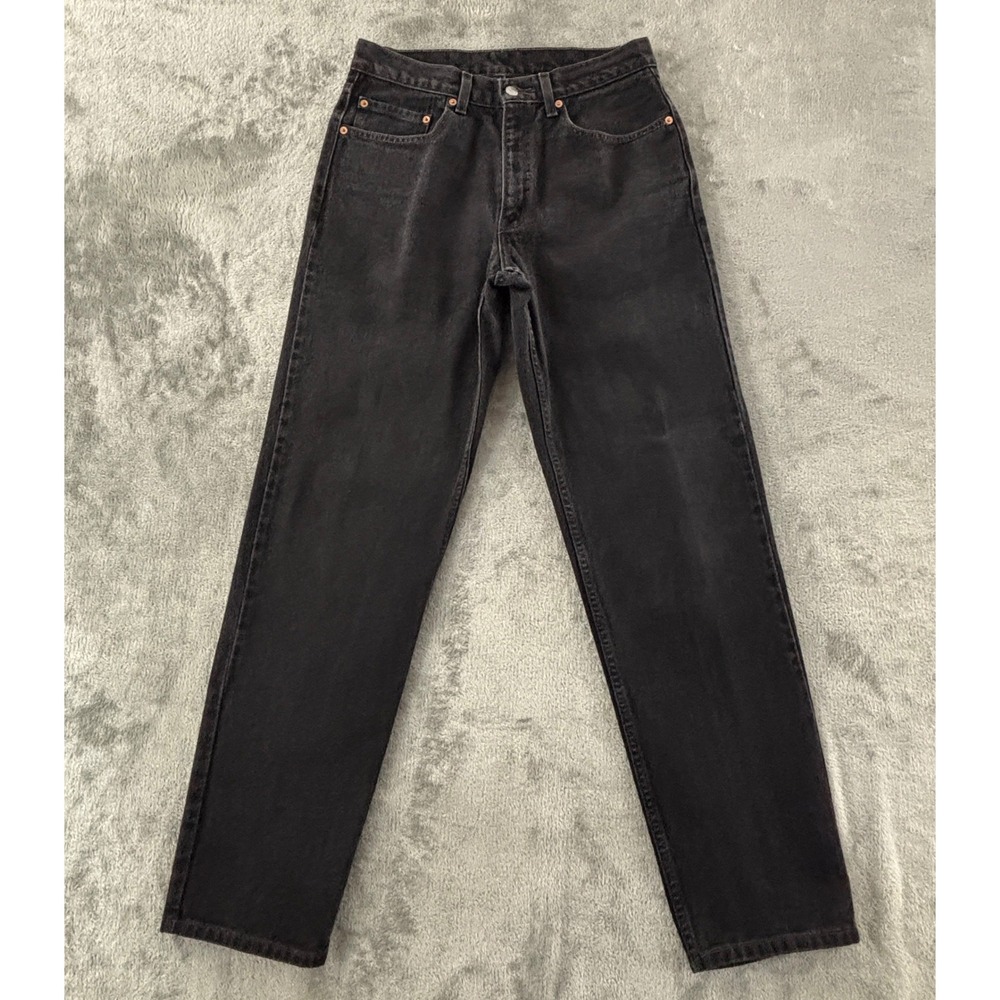 Vintage Y2K Levis 550 Relaxed Fit Jeans Mens 33x34 Black Denim‎ Straight Leg